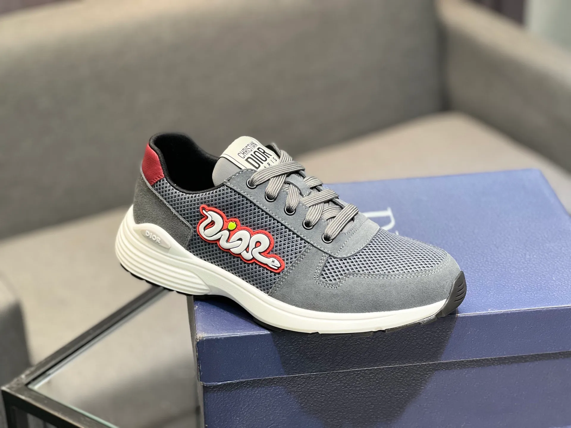 Men's shoes 💰420 [Dior] popular men's shoes, imported mesh splicing material, really inside. Original sole provided by the original factory, 38-45 (45 customized, non-refundable)